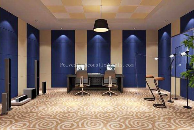 Acoustic Absorption Panels Polyester Fiber Compressed Polyester For Sound Absorption