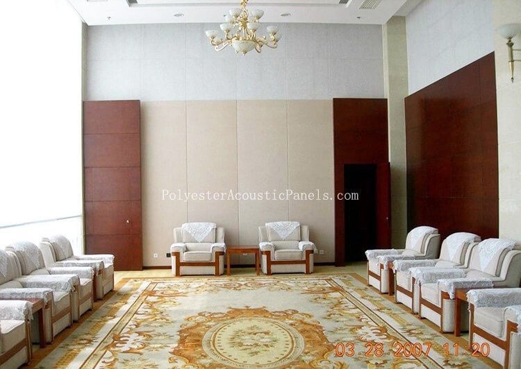 Polyester Acoustic Wall Panels Colors Eco-Friendly Polyester Fiber Acoustic Wall Panel
