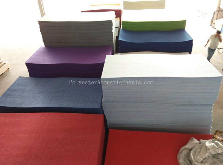 Printed Polyester Acoustic Boards Polyester Fibre Board As Acoustical Materials