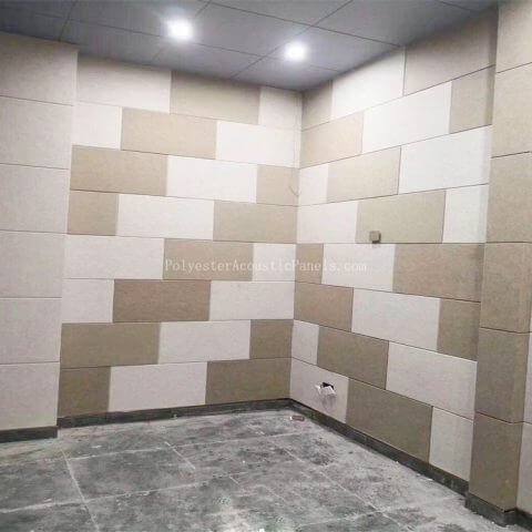 white acoustic panels