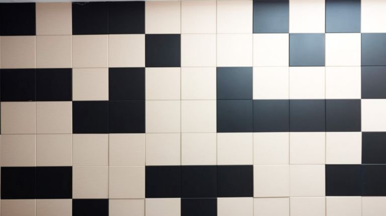 black and white acoustic panels